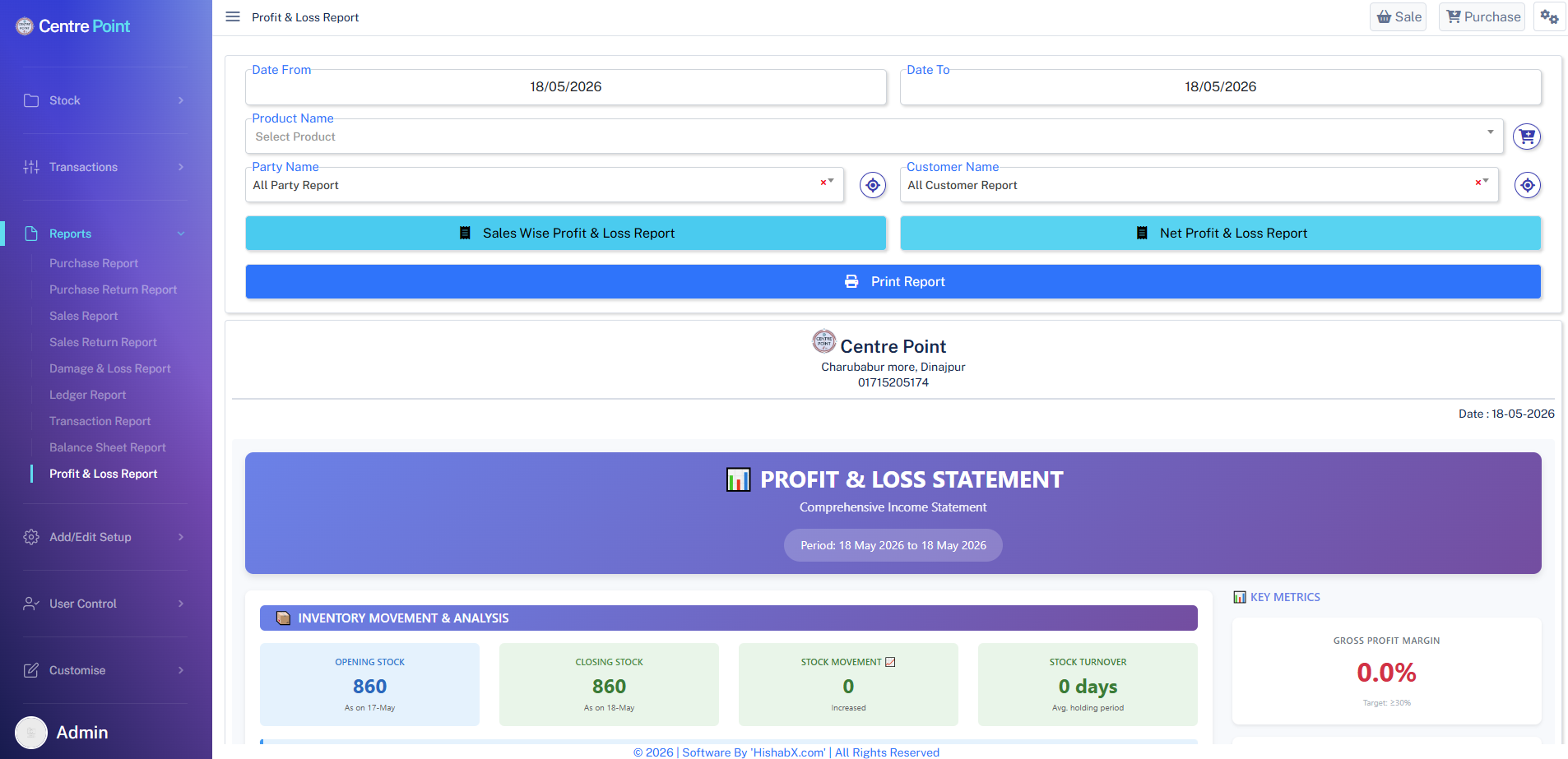 Profit & Loss
